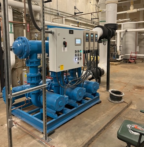 Domestic water booster pump system installed at Paycor Stadium